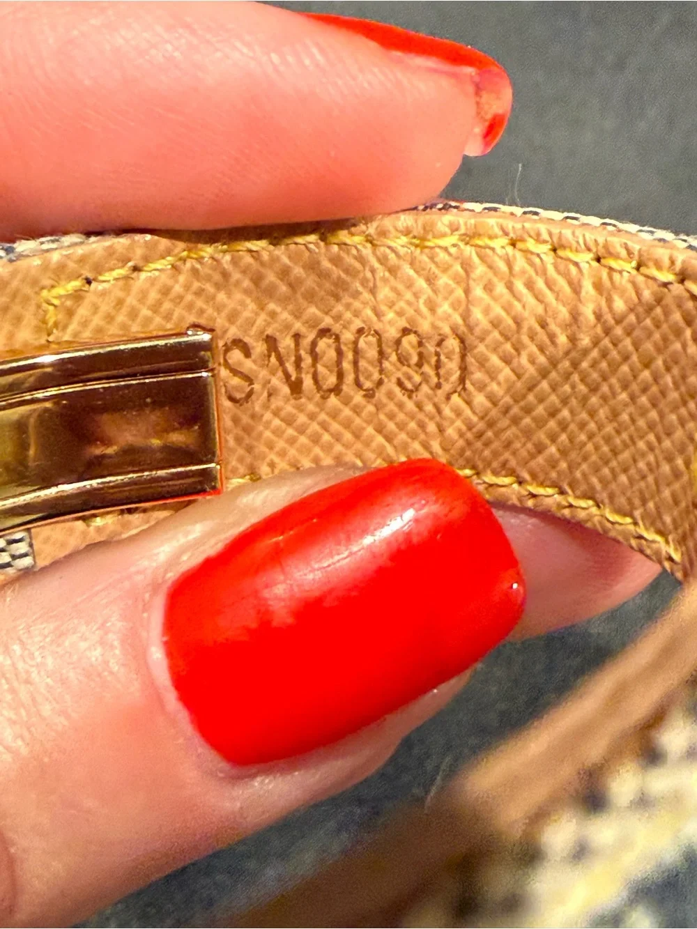Louis Vuitton Mini Lin Monogram Good Luck Wish Bracelet Gold Flower Clasp